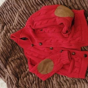 Authentic Polo by Ralph Lauren Red Sweater Knitted